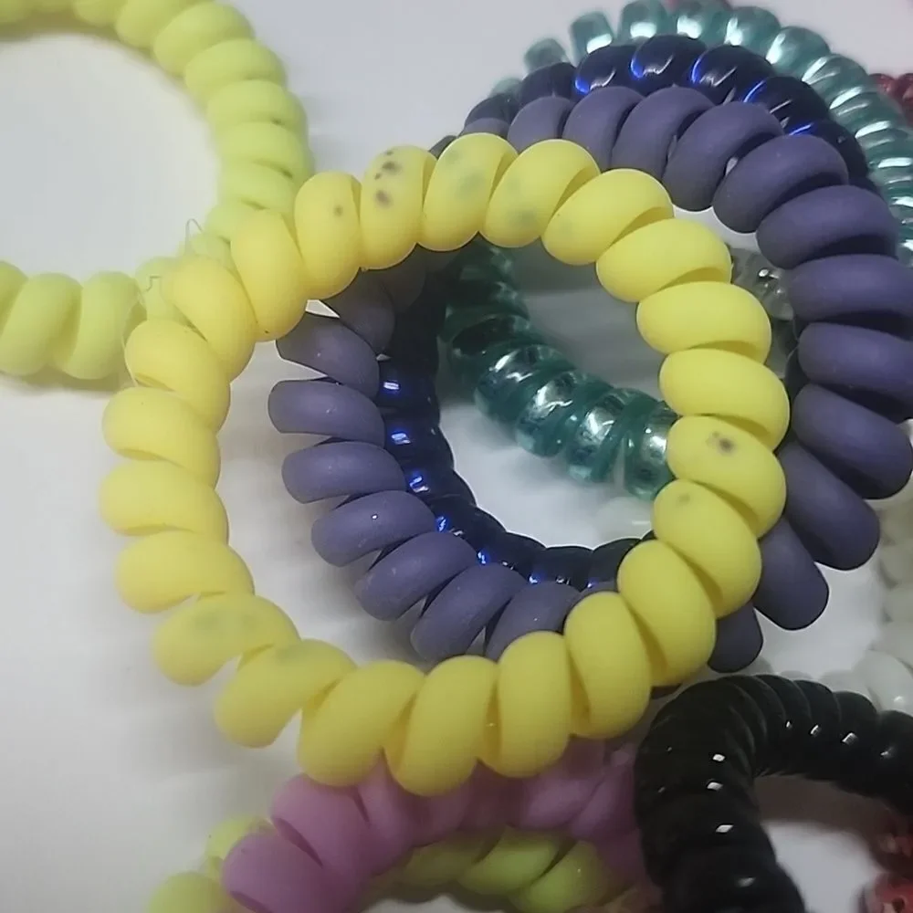 Spiral Hair Ties Lot of 19